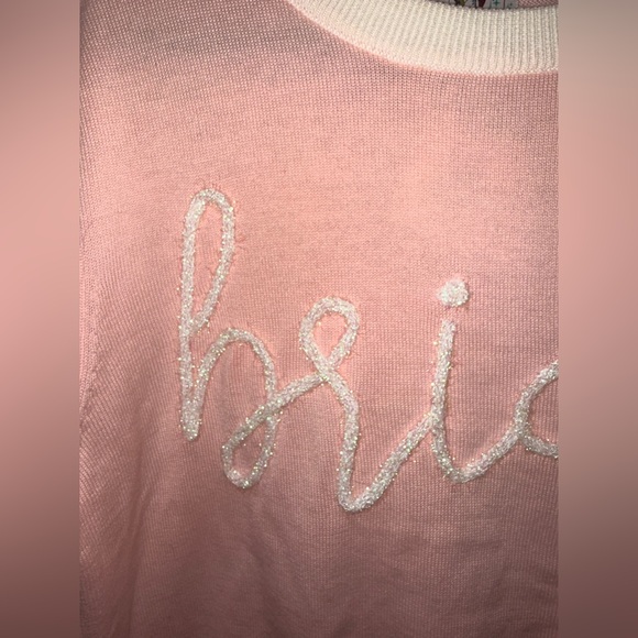 QUEEN OF SPARKLES Bride Glitter Script
Sweater SIZE: SMALL NWT - Picture 6 of 12